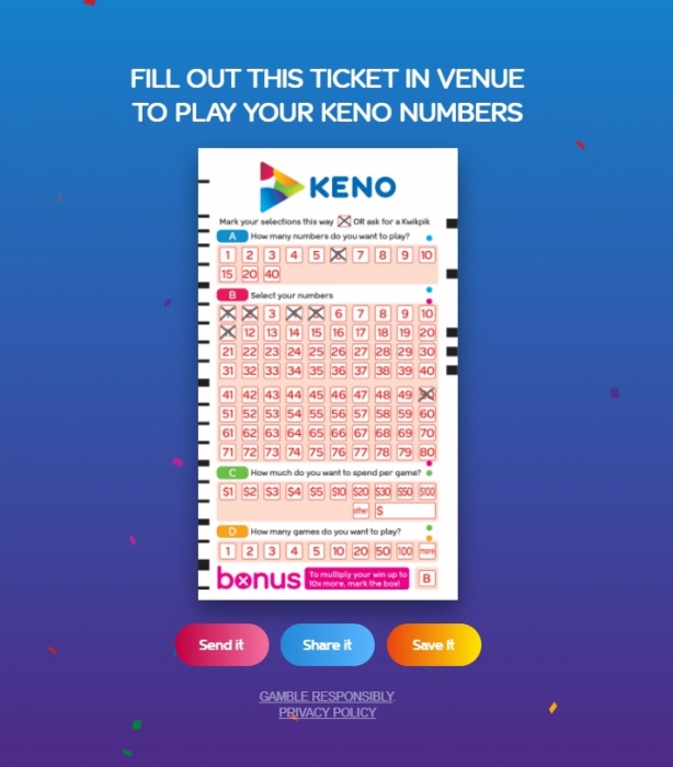 How To Pick My Choice Of Keno Numbers In Australia.